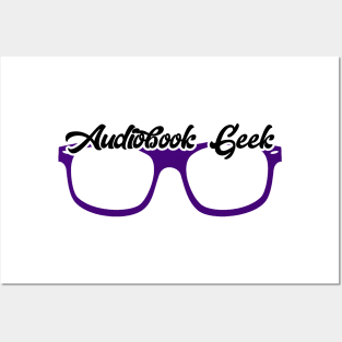 Audiobook Geek Purple Posters and Art